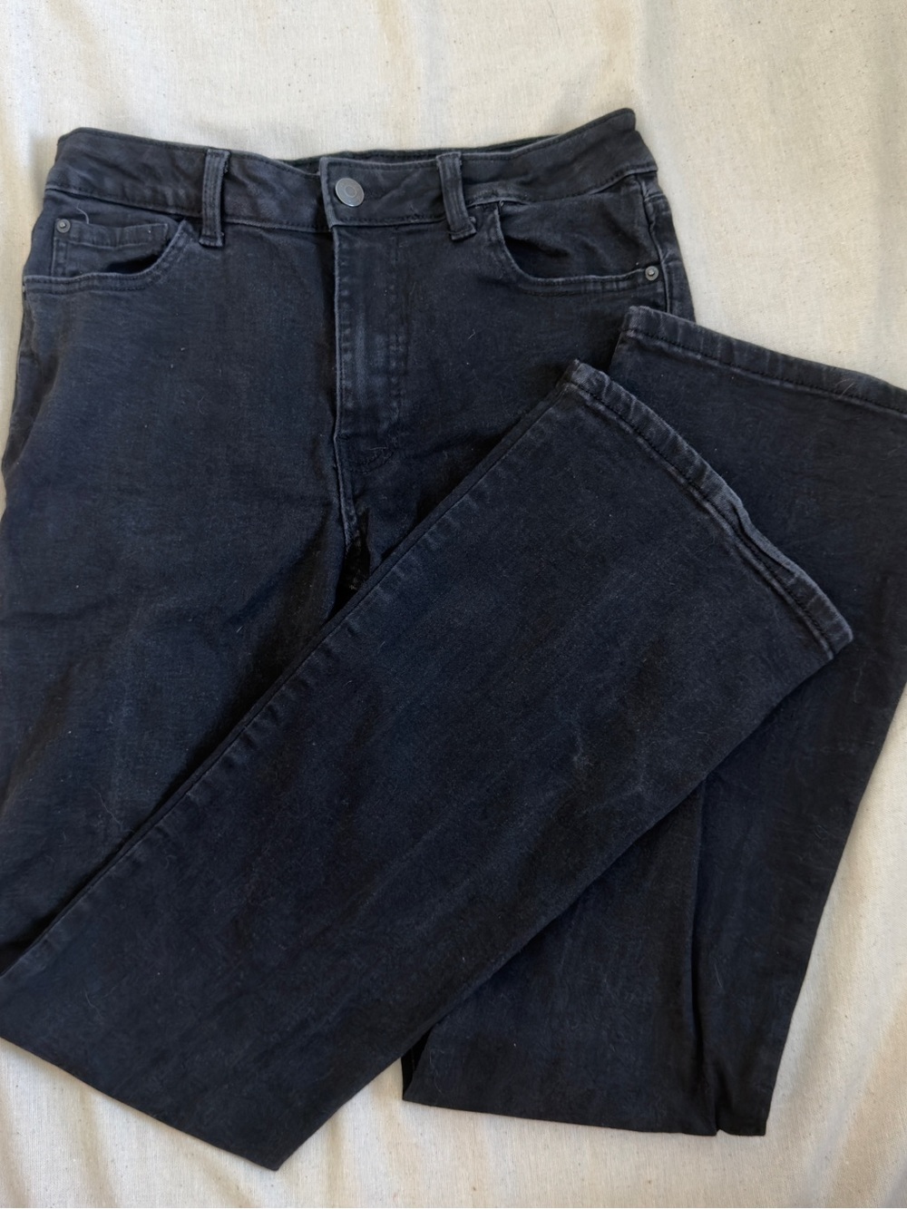 Denim&Co Black Straight Leg Women's Jeans